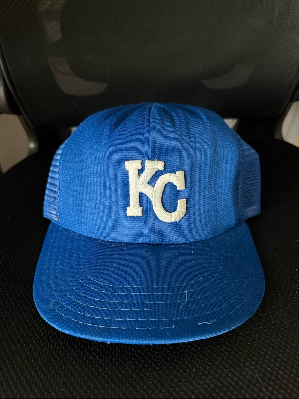Vintage 70s MLB Kansas City Royals Blue SnapBack Baseball Cap